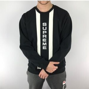 Supreme Logo Burgundy & White Sweatshirt